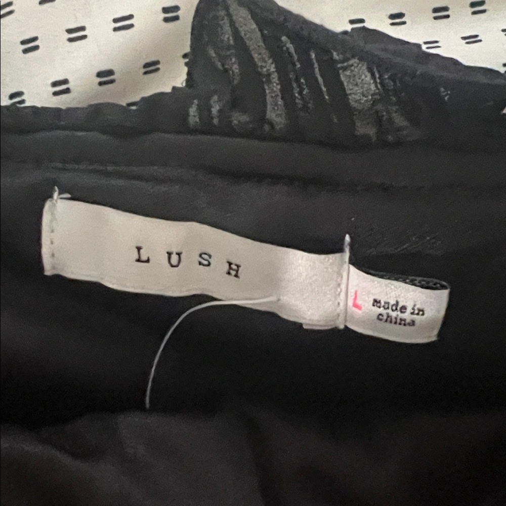 Lush Black Ruffled Camisole - Picture 2 of 5